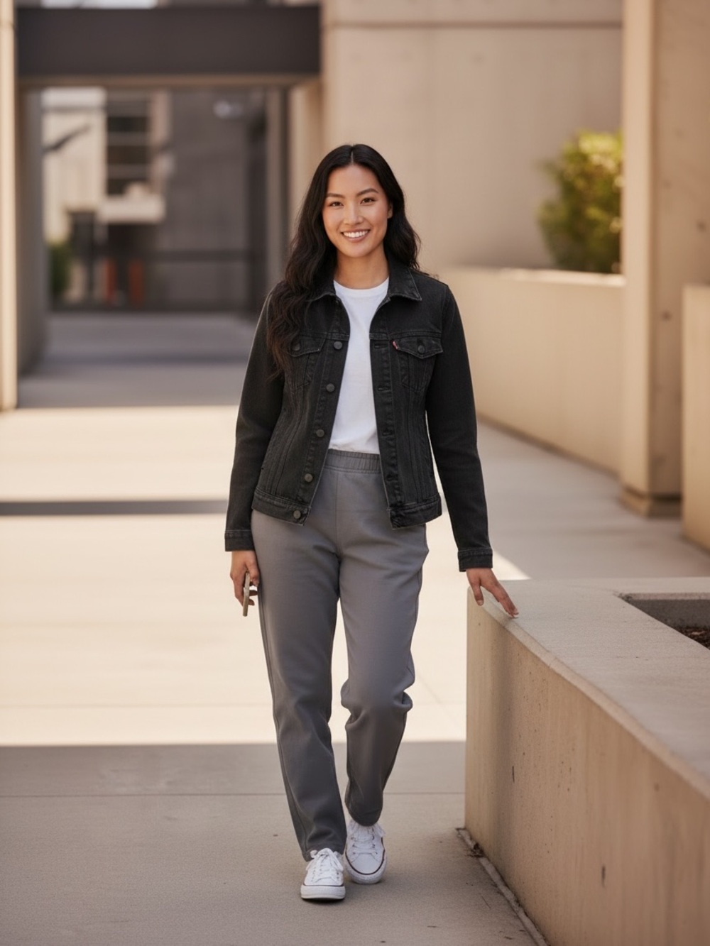 Classic Black Denim Jean Jacket - Everyday Layer